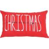 PurpleEssences 12×20-In Christmas Pillow Covers, Set of 2 Winter Holiday Red Pillow Covers, Washable Christmas Throw Pillow Covers, Believe and Merry Christmas(Red – Believe and Merry Christmas)