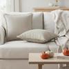 PurpleEssences 2 Pack Boho Cotton Fringe Throw Pillow Covers, Decorative Cushion Covers with Tassels for Couch, Sofa, Bed, Farmhouse Home Décor Fall Thanksgiving – Royal Linen(Royal Linen)
