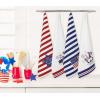 PurpleEssences 4th of July Assorted Kitchen Towels 100% Cotton – Pack of 4-18×28 Inches – Independence Day Indoor Decorations – Labor Day – Let Freedom Ring Stripe Flag America(Let Freedom Ring Stripe Flag America)
