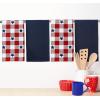 PurpleEssences 4th of July Assorted Kitchen Towels 100% Cotton – Pack of 4-18×28 Inches – Independence Day Indoor Decorations – Labor Day – Let Freedom Ring Stripe Flag America(Star Checks Print and Waffle)