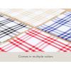 PurpleEssences 4th of July Buffalo Plaid Placemats, Set of 4, Washable Spill Proof Double Layer Woven Checkered placemat for Dining Table and Kitchen – 13 x 19 Inch – Labor Day – Red Blue and White(Homestead Plaid – Red and White)