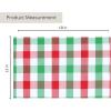 PurpleEssences 4th of July Buffalo Plaid Placemats, Set of 4, Washable Spill Proof Double Layer Woven Checkered placemat for Dining Table and Kitchen – 13 x 19 Inch – Labor Day – Red Blue and White(Red Green and White)