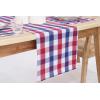 PurpleEssences 4th of July Buffalo Plaid Table Runner 14 x 72 inch Classic Farmhouse 100% Cotton Checkered Table Runner – Labor Day – Red Blue White(14 x 54 Inch)