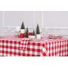 PurpleEssences 4th of July Buffalo Plaid Tablecloth – Water Resistant Wipeable Washable Checkered Table Cloth for Outdoor Picnic Dining – 60 x 104 Inch – Labor Day – Red Blue and White(Buffalo Plaid – Red/White)