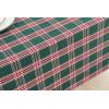 PurpleEssences 4th of July Buffalo Plaid Tablecloth – Water Resistant Wipeable Washable Checkered Table Cloth for Outdoor Picnic Dining – 60 x 104 Inch – Labor Day – Red Blue and White(Tartan Plaid – Green)