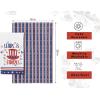 PurpleEssences 4th of July Kitchen Towels 100% Cotton – Pack of 2-18×28 inches – Independence Day Indoor Decorations – Labor Day – Red White Blue – America Heart(Stars and Stripes)