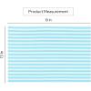 PurpleEssences 4th of July Striped Placemats, Set of 4, Washable Double Layer Woven placemat for Dining Table and Kitchen – 13 x 19 Inch – Labor Day – Red Blue and White(Aqua Blue and White)