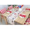 PurpleEssences 4th of July Table Runner – Pack of 1 – 14×72 Inches – Independence Day Indoor Outdoor Decorations – Labor Day – American Crimson(Constellation of Independence)