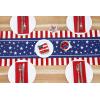 PurpleEssences 4th of July Table Runner – Pack of 1 – 14×72 Inches – Independence Day Indoor Outdoor Decorations – Labor Day – American Crimson(Freedom Fest)