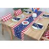 PurpleEssences 4th of July Table Runner – Pack of 1 – 14×72 Inches – Independence Day Indoor Outdoor Decorations – Labor Day – American Crimson(Freedom Fest)