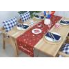PurpleEssences 4th of July Table Runner – Pack of 1 – 14×72 Inches -Independence Day Indoor Outdoor Decorations – Labor Day – Celestial Liberty(American Crimson)
