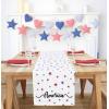 PurpleEssences 4th of July Table Runner – Pack of 1 – 14×72 Inches -Independence Day Indoor Outdoor Decorations – Labor Day – Celestial Liberty(Celestial Liberty)