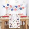 PurpleEssences 4th of July Table Runner – Pack of 1 – 14×72 Inches -Independence Day Indoor Outdoor Decorations – Labor Day – Celestial Liberty(Constellation of Independence)
