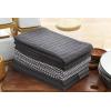 PurpleEssences 6-Pack Kitchen Towels – 15×25 Inch 100% Cotton Waffle Weave – Absorbent, Reusable Dish & Hand Towels with Hanging Loop for Home & Bar Use Fall Thanksgiving – Assorted – Dark Gray(Dark Gray – Assorted)