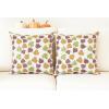 PurpleEssences Autumn Decorations Fall Porch Outdoor Throw Pillow Covers Décor Maple Leaves Farmhouse Cushion Cases 16 x 16 Inch Set of 2 for Home Couch Sofa Patio Bench – Maple Leaves(Autumn Leaves)