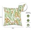 PurpleEssences Autumn Decorations Fall Porch Outdoor Throw Pillow Covers Décor Maple Leaves Farmhouse Cushion Cases 18 x 18 Inch Set of 2 for Home Couch Sofa Patio Bench – Autumn Leaves(Sage N Autumn)