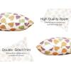 PurpleEssences Autumn Decorations Fall Porch Outdoor Throw Pillow Covers Décor Maple Leaves Farmhouse Cushion Cases 18 x 18 Inch Set of 2 for Home Couch Sofa Patio Bench – Autumn Leaves(Autumn Leaves)