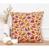 PurpleEssences Autumn Decorations Fall Porch Outdoor Throw Pillow Covers Décor Maple Leaves Farmhouse Cushion Cases 18 x 18 Inch Set of 2 for Home Couch Sofa Patio Bench – Autumn Leaves(Fall Garden)