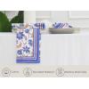PurpleEssences Blue Floral Cloth Napkins – Set of 4, 18×18 Inch – 100% Cotton, Reusable, Soft Durable – Elegant Summer Table Decor for Every Occasion – Retro Floral(Retro Floral)