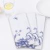 PurpleEssences Blue Floral Cloth Napkins – Set of 4, 18×18 Inch – 100% Cotton, Reusable, Soft Durable – Elegant Summer Table Decor for Every Occasion – Retro Floral(French Flower Garden)