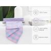 PurpleEssences Buffalo Plaid Cloth Napkins – Mitered Corners – 4th of July Gingham Check Dinner Napkin – Set of 12-100% Cotton – 18×18 Inch – Reusable Washable – Labor Day – Red White Blue(Light Blue Blush Pink)