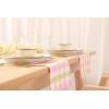 PurpleEssences Buffalo Plaid Cloth Napkins – Mitered Corners -Fall Thanksgiving Gingham Check Dinner Napkin – Set of 12-100% Cotton – 18×18 Inch – Reusable Washable – Nut Brown and Half White(Apple Green Blush Pink)