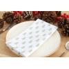 PurpleEssences Christmas Cloth Napkins – Set of 6-100% Cotton – Soft Durable Washable Dinner Napkins 18×18 – Mistletoe – White Red Green(White Green – Christmas Tree)