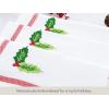 PurpleEssences Christmas Cloth Napkins – Set of 6-100% Cotton – Soft Durable Washable Dinner Napkins 18×18 – Mistletoe – White Red Green(White Red Green – Embroidery Mistletoe)