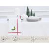 PurpleEssences Christmas Cloth Napkins – Set of 6-100% Cotton – Soft Durable Washable Dinner Napkins 18×18 – Mistletoe – White Red Green(White Red Green – Embroidery Mistletoe)