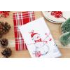 PurpleEssences Christmas Kitchen Towel Set of 2-100% Cotton Tea Towels for Baking, Cleaning, Entertainment & Cooking, Holiday – Snowman and Plaid(Snowman and Plaid)