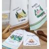 PurpleEssences Cotton Kitchen Towels Set of 4 – 16×26 in Summer Prints – Absorbent, Reusable Tea Towels for Seasonal Kitchen Décor – Camping(Camping)