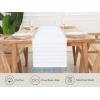 PurpleEssences Dobby Stripe Ribbed Woven Table Runner with Multi-Tassels Farmhouse Dining Room Decor – Fall Thanksgiving – 14 x 90 Inch – Red and White(Aqua Blue and White)