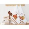 PurpleEssences Fall Cotton Kitchen Towels Set of 2 – Absorbent Dish Towels Set Tea Towels Bar Towels Multi Purpose Kitchen Linen, Drying Dish Hand Towels 16 x 28 Inch (Turky & Truck)(Turky & Truck)