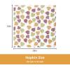 PurpleEssences Fall Harvest Decor Thanksgiving Napkins, 18×18 Fall Cloth Napkins Set of 6, 100% Cotton Autumn Fall Leaves Dinner Napkins for Farmhouse Kitchen, Maple Leaves(Autumn Leaves)