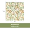PurpleEssences Fall Harvest Decor Thanksgiving Napkins, 18×18 Fall Cloth Napkins Set of 6, 100% Cotton Autumn Fall Leaves Dinner Napkins for Farmhouse Kitchen, Maple Leaves(Sage N Autumn)