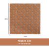 PurpleEssences Fall Harvest Thanksgiving Napkins 18×18 Inch – 100% Cotton Autumn Leaves Print – Reusable, Washable Dinner Napkins for Home, Kitchen & Parties – Fall Maze(Goldenrod Rust)
