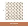 PurpleEssences Fall Harvest Thanksgiving Napkins 18×18 Inch – 100% Cotton Autumn Leaves Print – Reusable, Washable Dinner Napkins for Home, Kitchen & Parties – Fall Maze(Goldenrod Beige)