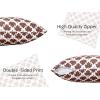 PurpleEssences Fall Pillow Covers 18×18 – Set of 2 Autumn Throw Cushion Cases with Autumn Leaves – Farmhouse Thanksgiving Decor for Sofa, Couch, Home, or Outdoor Use (Jora, 18 x 18 Inch)(Fall Maze)