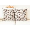PurpleEssences Fall Pillow Covers 18×18 – Set of 2 Autumn Throw Cushion Cases with Autumn Leaves – Farmhouse Thanksgiving Decor for Sofa, Couch, Home, or Outdoor Use (Jora, 18 x 18 Inch)(Fall Dream)