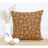 PurpleEssences Fall Pillow Covers 18×18 – Set of 2 Autumn Throw Cushion Cases with Autumn Leaves – Farmhouse Thanksgiving Decor for Sofa, Couch, Home, or Outdoor Use (Jora, 18 x 18 Inch)(Jora)