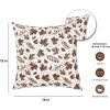PurpleEssences Fall Pillow Covers 18×18 – Set of 2 Autumn Throw Cushion Cases with Autumn Leaves – Farmhouse Thanksgiving Decor for Sofa, Couch, Home, or Outdoor Use (Jora, 18 x 18 Inch)(Fall Dream)