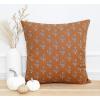 PurpleEssences Fall Pillow Covers 18×18 – Set of 2 Autumn Throw Cushion Cases with Autumn Leaves – Farmhouse Thanksgiving Decor for Sofa, Couch, Home, or Outdoor Use (Jora, 18 x 18 Inch)(Goldenrod Rust)