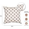 PurpleEssences Fall Pillow Covers 18×18 – Set of 2 Autumn Throw Cushion Cases with Autumn Leaves – Farmhouse Thanksgiving Decor for Sofa, Couch, Home, or Outdoor Use (Jora, 18 x 18 Inch)(Goldenrod Beige)