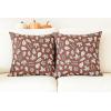 PurpleEssences Fall Pillow Covers 18×18 – Set of 2 Autumn Throw Cushion Cases with Autumn Leaves – Farmhouse Thanksgiving Decor for Sofa, Couch, Home, or Outdoor Use (Jora, 18 x 18 Inch)(Heap of Autumn)