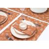 PurpleEssences Fall Pumpkin Harvest Thanksgiving Cloth Napkins 18×18 Inch, Set of 6 – Reusable, Washable Dinner Napkins for Home, Kitchen & Parties – Pumpkin Spice(Pumpkin Spice)