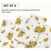 PurpleEssences Fall Pumpkin Harvest Thanksgiving Cloth Napkins 18×18 Inch, Set of 6 – Reusable, Washable Dinner Napkins for Home, Kitchen & Parties – Pumpkin Spice(Acorn)