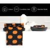 PurpleEssences Fall Pumpkin Harvest Thanksgiving Cloth Napkins 18×18 Inch, Set of 6 – Reusable, Washable Dinner Napkins for Home, Kitchen & Parties – Pumpkin Spice(Halloween Pumpkin)