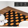 PurpleEssences Fall Pumpkin Placemats – Set of 4, 13×19 Inch, 100% Cotton, Washable Autumn Table Mats for Thanksgiving, Kitchen, Dining & Party Decor – Pumpkin Spice(Halloween Pumpkin)