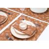 PurpleEssences Fall Pumpkin Placemats – Set of 4, 13×19 Inch, 100% Cotton, Washable Autumn Table Mats for Thanksgiving, Kitchen, Dining & Party Decor – Pumpkin Spice(Pumpkin Spice)