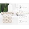 PurpleEssences Floral Cloth Napkins – Set of 6, 18×18 Inch – 100% Cotton, Soft, Durable & Washable – Perfect for Everyday Dining – Fall Thanksgiving – Blue Floral(Lumine – Brown/Cream)